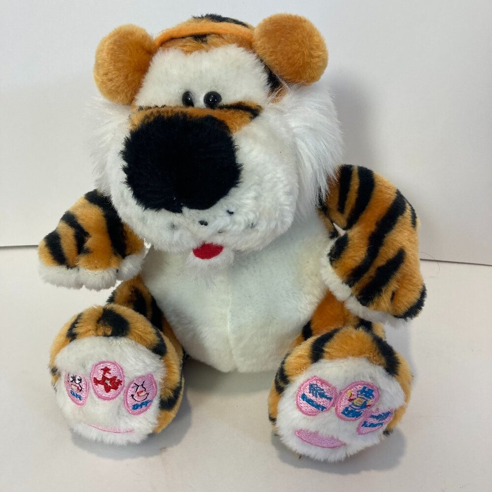Smart Planet Radio Speaker Tiger Stuffed Plush 2005 Tested 10" Rare Vintage